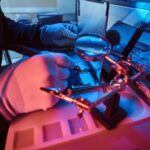 the technician repairs a broken tablet computer in 2021 08 28 03 10 42 utc